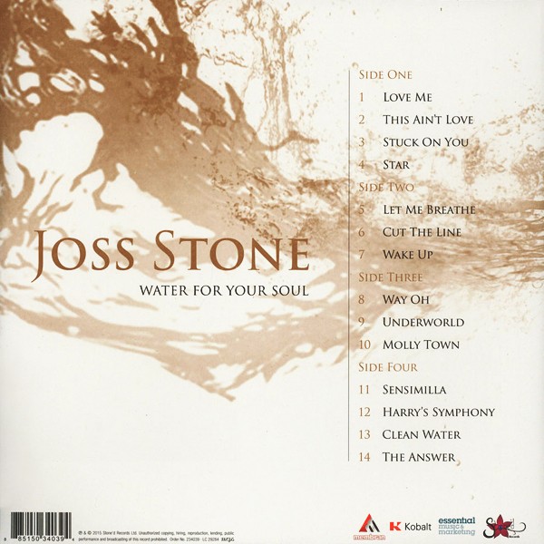 Joss Stone Water For Your Soul Vinyl Record