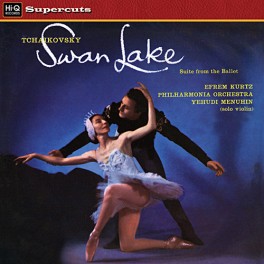 Tchaikovsky Swan Lake LP Vinil 180gr Yehudi Menuhin Kurtz Philharmonia Orchestra Hi-Q Supercuts 2015 EU