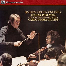 Brahms Violin Concerto Giulini LP Vinil 180 Gramas Itzhak Perlman Chicago Symphony Hi-Q Supercuts EU