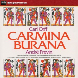 Carl Orff Carmina Burana André Previn LP Vinil 180 Gramas London Symphony EMI Hi-Q Supercuts 2011 EU