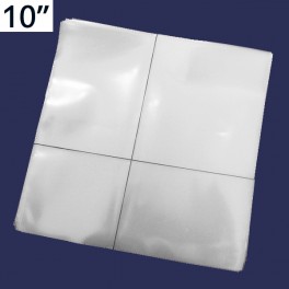 50 Deluxe Outer Sleeves for Vinyl Records Protection Transparent Plastic Polyethylene (PE) 10"