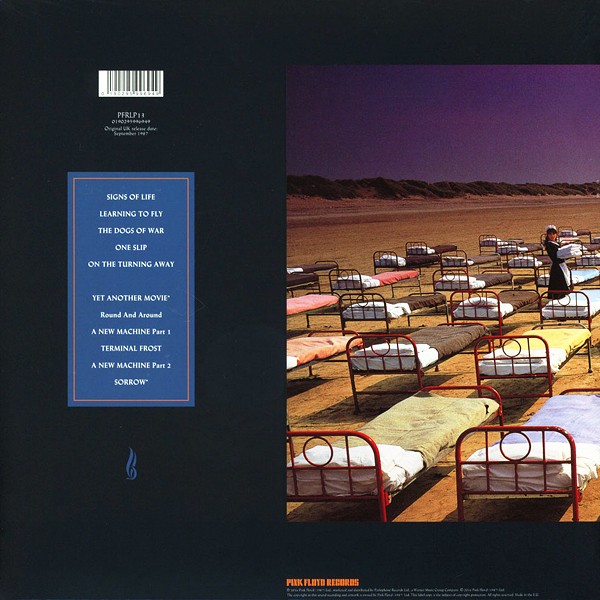 Pink Floyd A Momentary Lapse Of Reason Lp 180 Gram Vinyl Remastered Bernie Grundman Warner 17 Eu Vinyl Gourmet