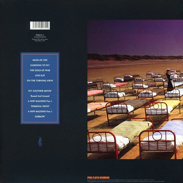 Pink Floyd A Momentary Lapse Of Reason LP 180 Gram Vinyl Remastered Bernie Grundman Warner 2017
