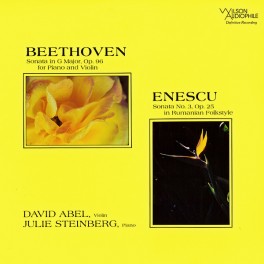 David Abel Julie Steinberg Beethoven Enescu Sonatas LP 200 Gram Vinyl Wilson Audiophile QRP 2016 USA David Abel Julie Steinberg Beethoven Enescu Sonatas LP 200 Gram Vinyl Wilson Audiophile QRP 2016 USA