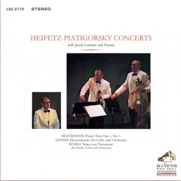 Heifetz-Piatigorsky Concerts with Jacob Lateiner & Guests LP 180 Gram Vinyl Kevin Gray Impex RTI USA