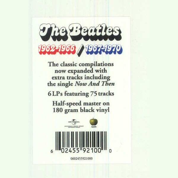 The Beatles 1962-1966 1967-1970 6LP 180 Gram Black Vinyl