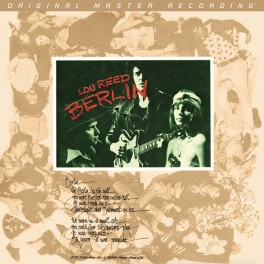 Lou Reed Berlin LP 180 Gram Vinyl Mobile Fidelity Sound Lab Special Edition MoFi MFSL 2024 USA Lou Reed Berlin LP 180 Gram Vinyl Mobile Fidelity Sound Lab Special Edition MoFi MFSL 2024 USA