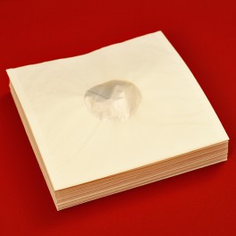 100 Capas Interiores Antiestáticas Deluxe para Discos de Vinil LP Papel com Forro Plástico Polietileno PE 12"