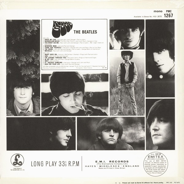 The Beatles Rubber Soul MONO LP 180 Gram Vinyl All Analog