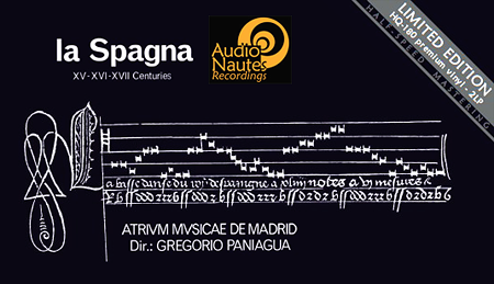 Gregorio Paniagua La Spagna AudioNautes Stan Ricker Half-Speed Mastering 2LP 180 Gram Vinyl